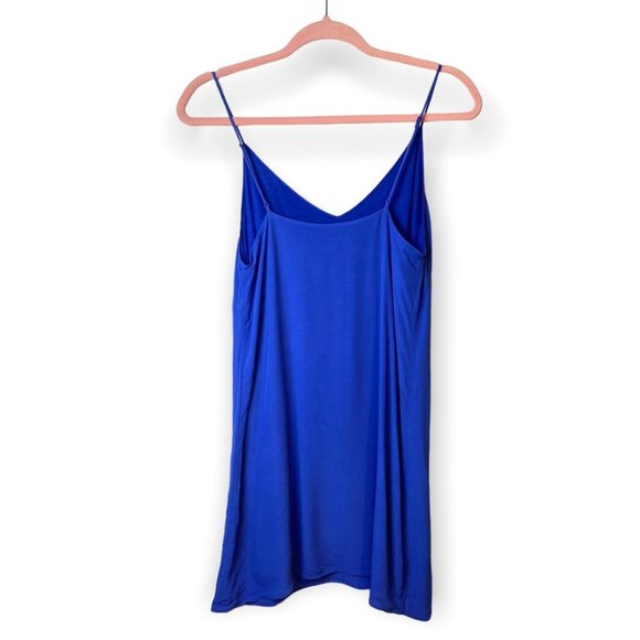 Wilfred Free Aritzia Blue Vivienne Slip Spagetti Strap Mini Dress - Picture 3 of 10